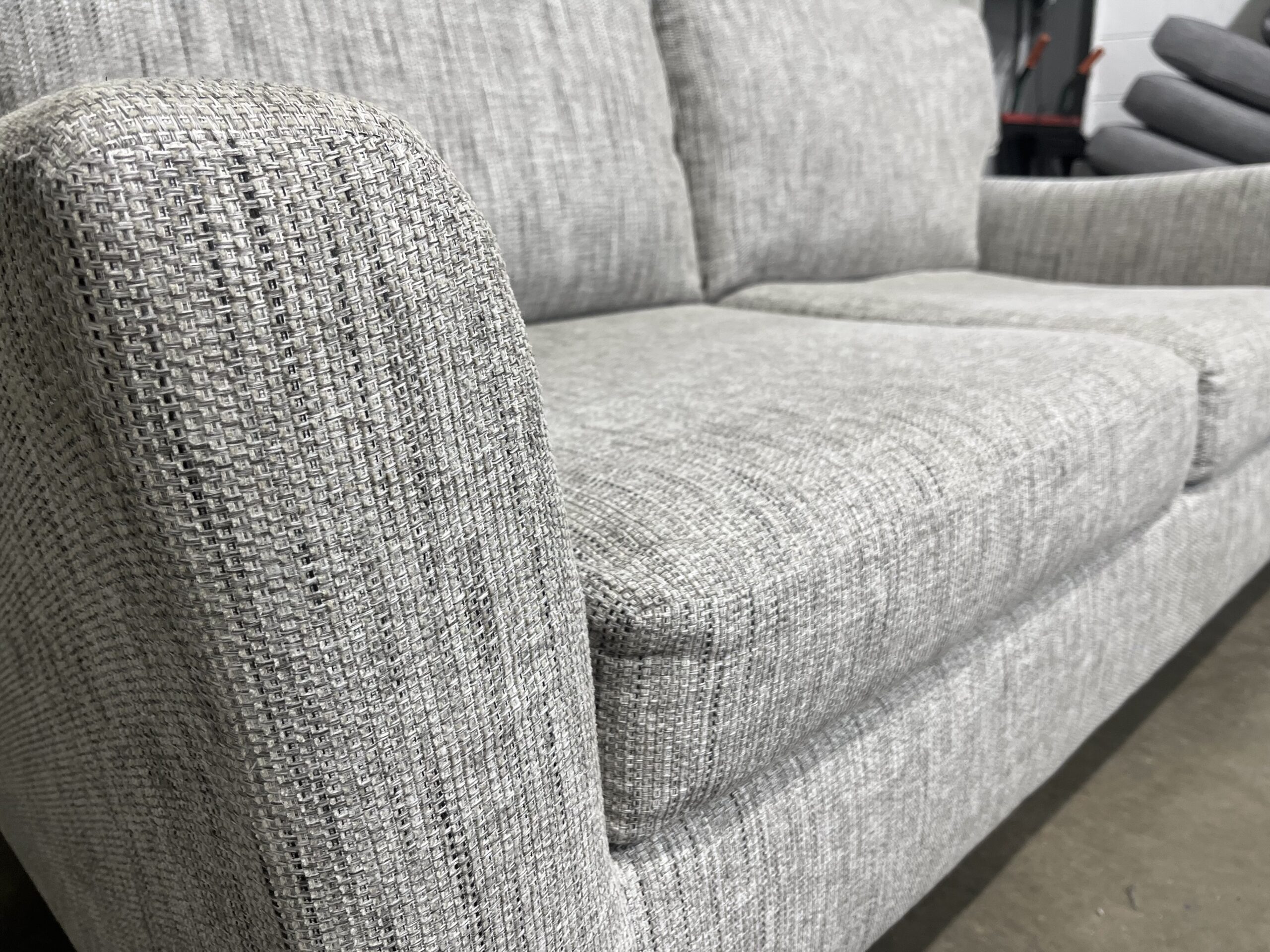 Beige two seater sofa. - Image 10