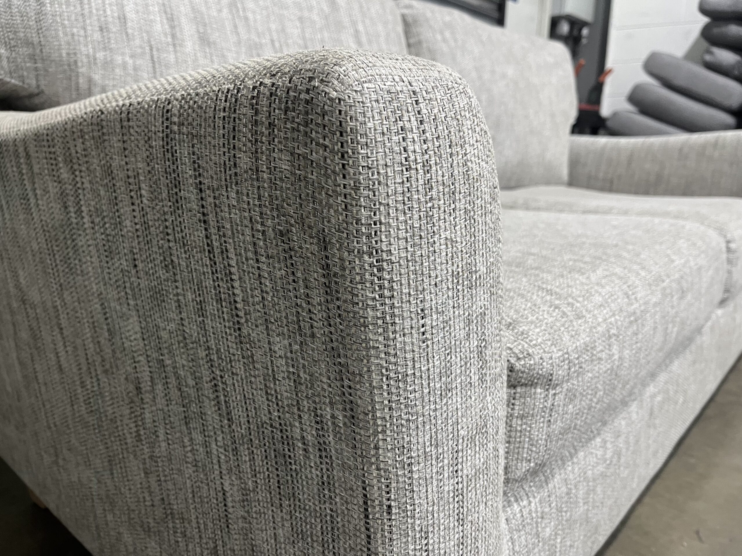 Beige two seater sofa. - Image 11